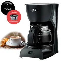 OSTER - Cafetera BVSTDCDR5B De 4 Tazas