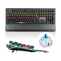 MICRONICS - Teclado Vanquish FK1003 Rgb Gamer Mecanico Usb