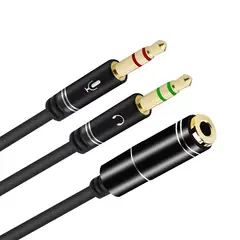 OEM - Adaptador De Micrófono Y Audífonos Para Pc - De TRRS A TRS