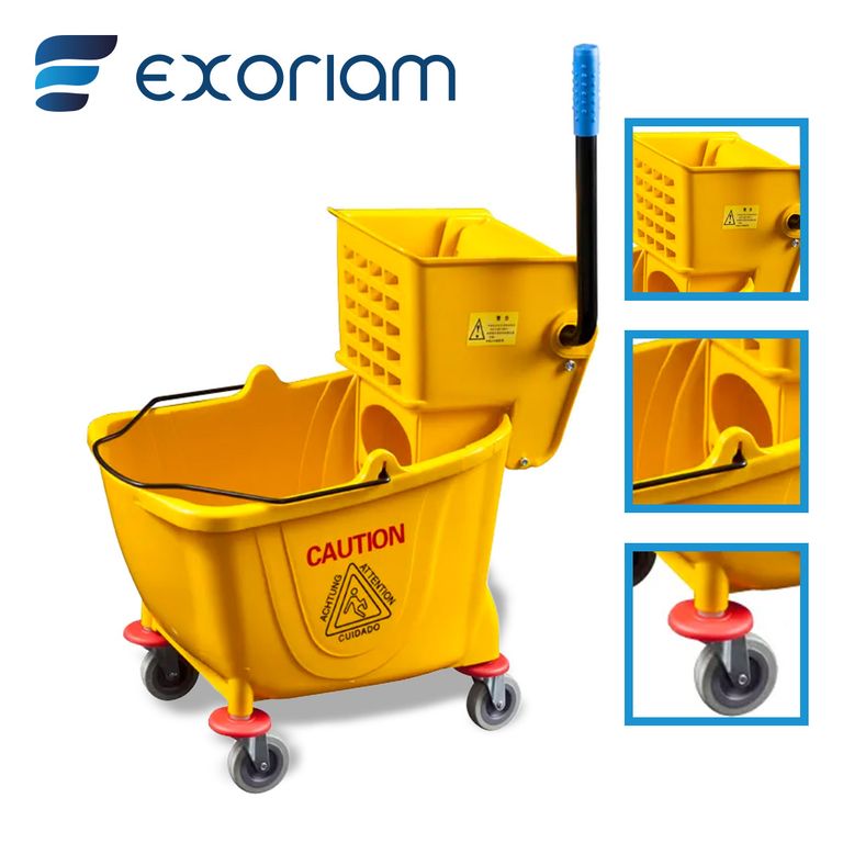 Carrito balde de Limpieza exprimidor escurridor 36 litros