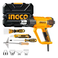 INGCO TOOLS - Pistola De Calor Ingco Hg200028-1 2000w Pro + Maleta LCD