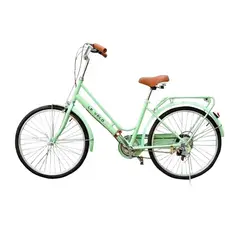 SPORT FITNESS - Bicicleta paseo retro lady aro 26 - turquesa