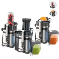 OSTER - Extractor de Jugos 3 en 1 FPSTJE318C 1000W - Plateado