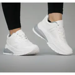 BASHIRA - Zapatilla Dallas White Horma Normal Plataforma Baja