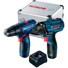 BOSCH - Taladro Atornillador Gsr 120+ Impacto 12v Maleta Alu.