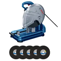 BOSCH - Tronzadora de Metales 14" 3800 Rpm+ 5 Discos de Corte 0601.B37.0E1-000
