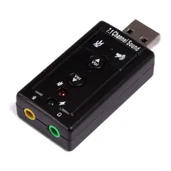 GENERICO - Tarjeta Sonido Usb 7.1 Plug And Play