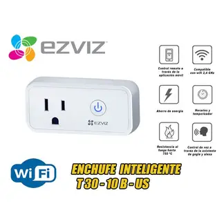EZVIZ - Enchufe Inteligente T30 Smart Wifi Compatible Alexa