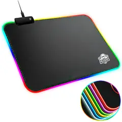 BLAZZE - Mouse Pad Gamer RGB Vintage TINY con luces de 35 x 25 cm