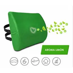TERAFLEX - COJIN LUMBAR AROMA LIMON MEMORY FOAM 35x33x12 CM