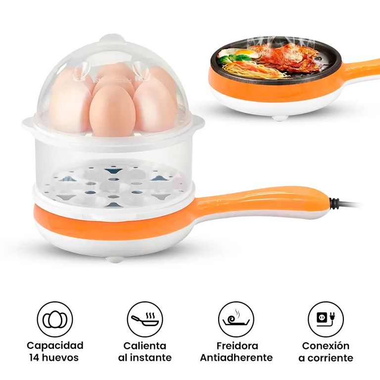Hervidor Y Sarten Freidor De Huevos y Carne Eléctrico 2 en 1 ALEATORIO