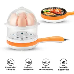 GENERICO - Hervidor Y Sarten Freidor De Huevos y Carne Eléctrico 2 en 1 ALEATORIO