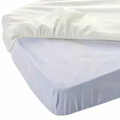 GENERICO - PROTECTOR DE COLCHON IMPERMEABLE ANTIFLUIDOS TAMAÑO 1 PLAZA BLANCO