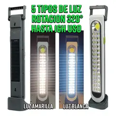 GENERICO - Lampara luz foco solar portatil inalámbrico multiusos emergencia
