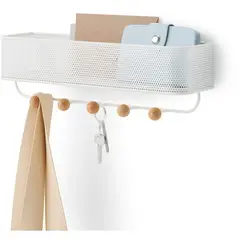 UMBRA - Colgador de llaves y organizador estique - blanco