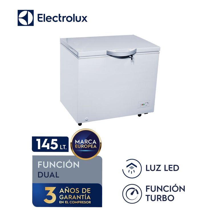 Congeladora Electrolux 145L Horizontal EFCC20C2HQW Dual Blanco