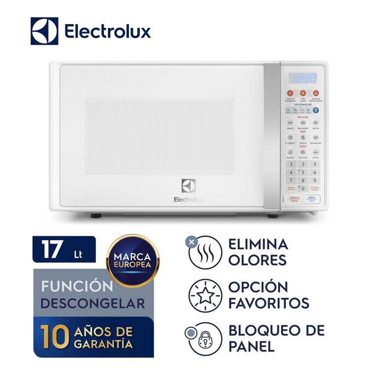 Horno Microondas 17L Blanco Electrolux - EMDO17S2GSRUW