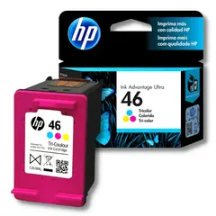HP - CARTUCHO DE TINTA 46 TRICOLOR (CZ638AL) - GENUINO