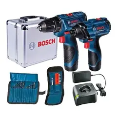 Bosch - Taladro Atornillador GSR 120 + Impacto GDR 120 Bosch 12v