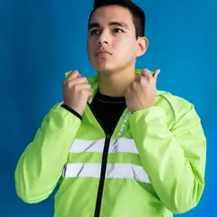 GENERICO - Casaca Cortavientos Reflectivo de Ciclismo