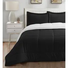 TEFI HOME - Edredón Sherpa Negro 2 PLAZAS