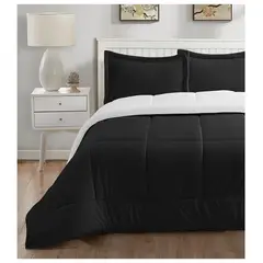 TEFI HOME - Edredón Sherpa Negro KING