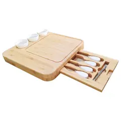 SIN BARROTES - Tablas de Quesos y Charcuteria de Bambu CB3