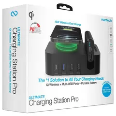 NAZTECH - - Charging Station Pro 4000mAh - Multi-USB Ports - Power Bank