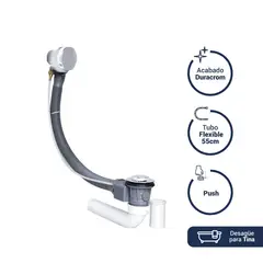 VAINSA - Desagüe Automático de 55 cm para Tina,