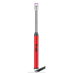 GENERICO - ENCENDEDOR ELECTRONICO RECARGABLE CON USB ROJO