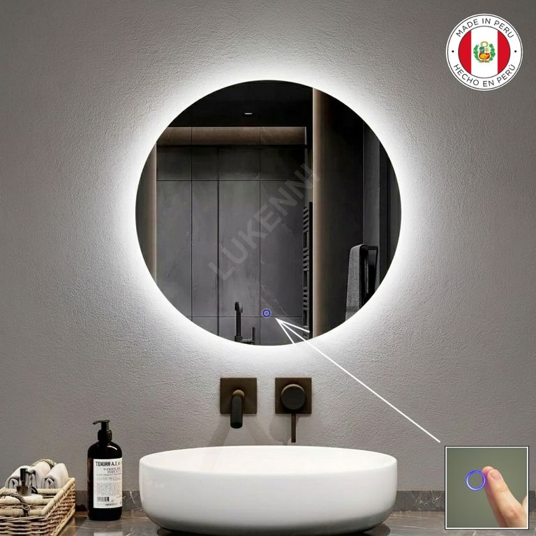 Espejo LED Tactil 60 cm RUNEN 3 luces