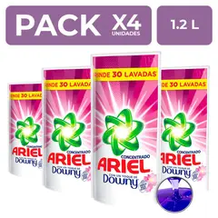 ARIEL - PackX4 Detergente Líquido Ariel Toque Downy 1.2 L