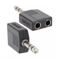 NEXUS - Adaptador de 65mm stereo a dos 65mm stereo para audífonos