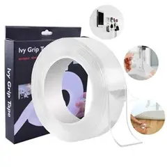 GENERICO - CINTA MAGICA DOBLE CONTACTO 3 MTS MULTIFUNCION REUTILIZABLE