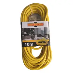 GENERICO - Extensión eléctrica cable vulcanizado de 3 tomas 10M
