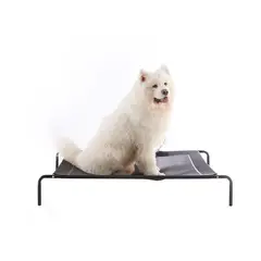 QUE PATAS PET SHOP - Cama Elevada Básica talla M Negro