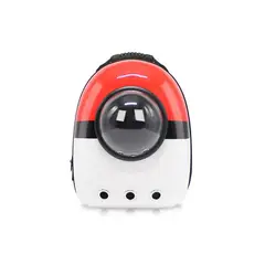 QUE PATAS PET SHOP - Mochila Espacial Rojo con Blanco