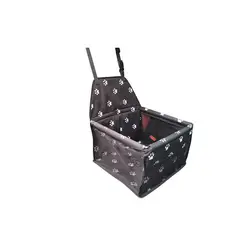 QUE PATAS PET SHOP - Asiento Copiloto para Mascotas Negro con huellas