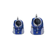 QUE PATAS PET SHOP - Mochila para Perros Pequeños Azul Talla S