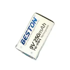 GENERICO - Batería Recargable Beston 9V 250mAh Alta Duración