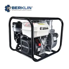 BERKLIN - MOTOBOMBA A GASOLINA DE 6.5 HP DE 3x3 - 1100 L/min