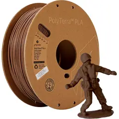 POLYMAKER - Filamento Polyterra PLA Marrón Militar 175mm 1Kg