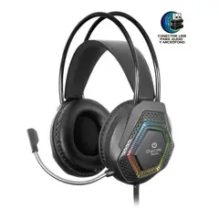 ENKORE - Audifono Gamer USB Brain 5.1 iluminación LED