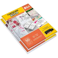 GENERICO - Cartulina hilo texturado blanco - pack 50 - 250 gr