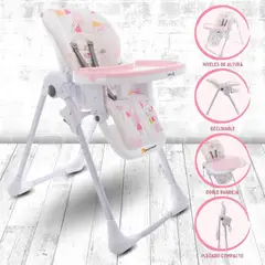 SAFETY 1ST - Silla De Comer Graduable Para Bebés «FEED» Pink