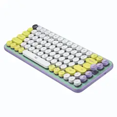 LOGITECH - Teclado Pop Keys Bluetooth Lila Verde