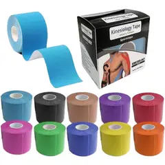 GENERICO - Cinta KinesiologíCa Neuromuscular 5M Para Atletas Naranja