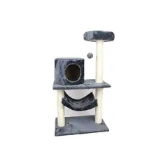 QUE PATAS PET SHOP - Gimnasio Grande para Gato Azul Oscuro