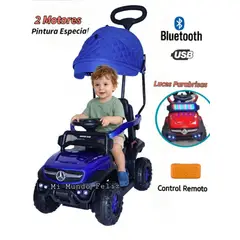 FIRST TOY - Carrito Niños Pedal Push Electrico con Control  Bateria B