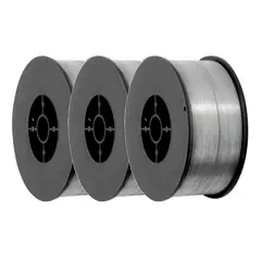 GENERICO - Packx3 Alambre de Soldar 08mm 1kg Rollo MIG Sin Gas E71T-11 Flux Cored